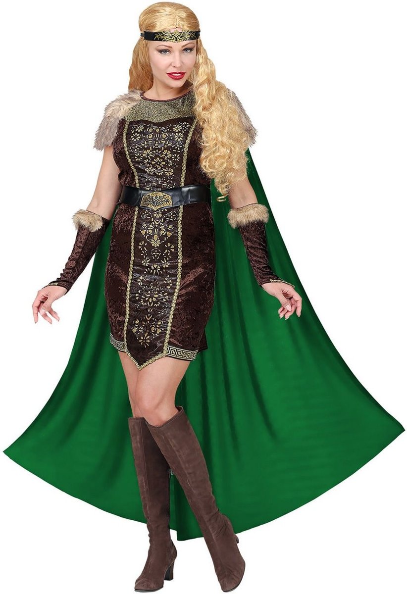 Piraat & Viking Kostuum | Onoverwinnelijke Viking Fridrika | Vrouw | Large | Carnaval kostuum | Verkleedkleding
